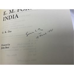 G.K. Das; E.M. Forster's India, Billing and Son's Ltd, London 1977, signed and dated by author  