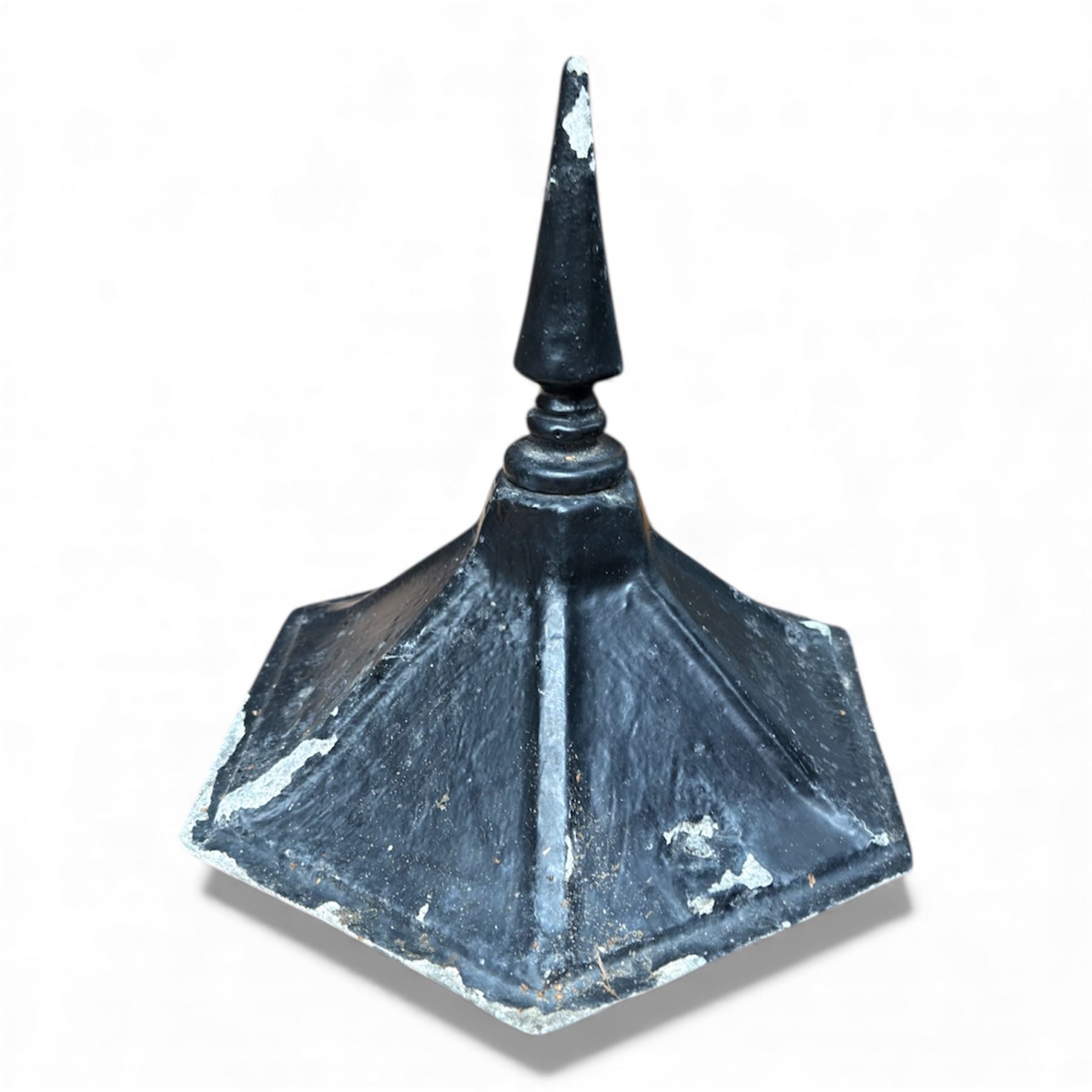 Pair of Cast aluminium outdoor wall lanterns in a black finish