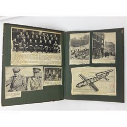 Scrap book of WWII maps, and Maurice, The Franco-German War, from the library of William Thomas, Baron Bolton