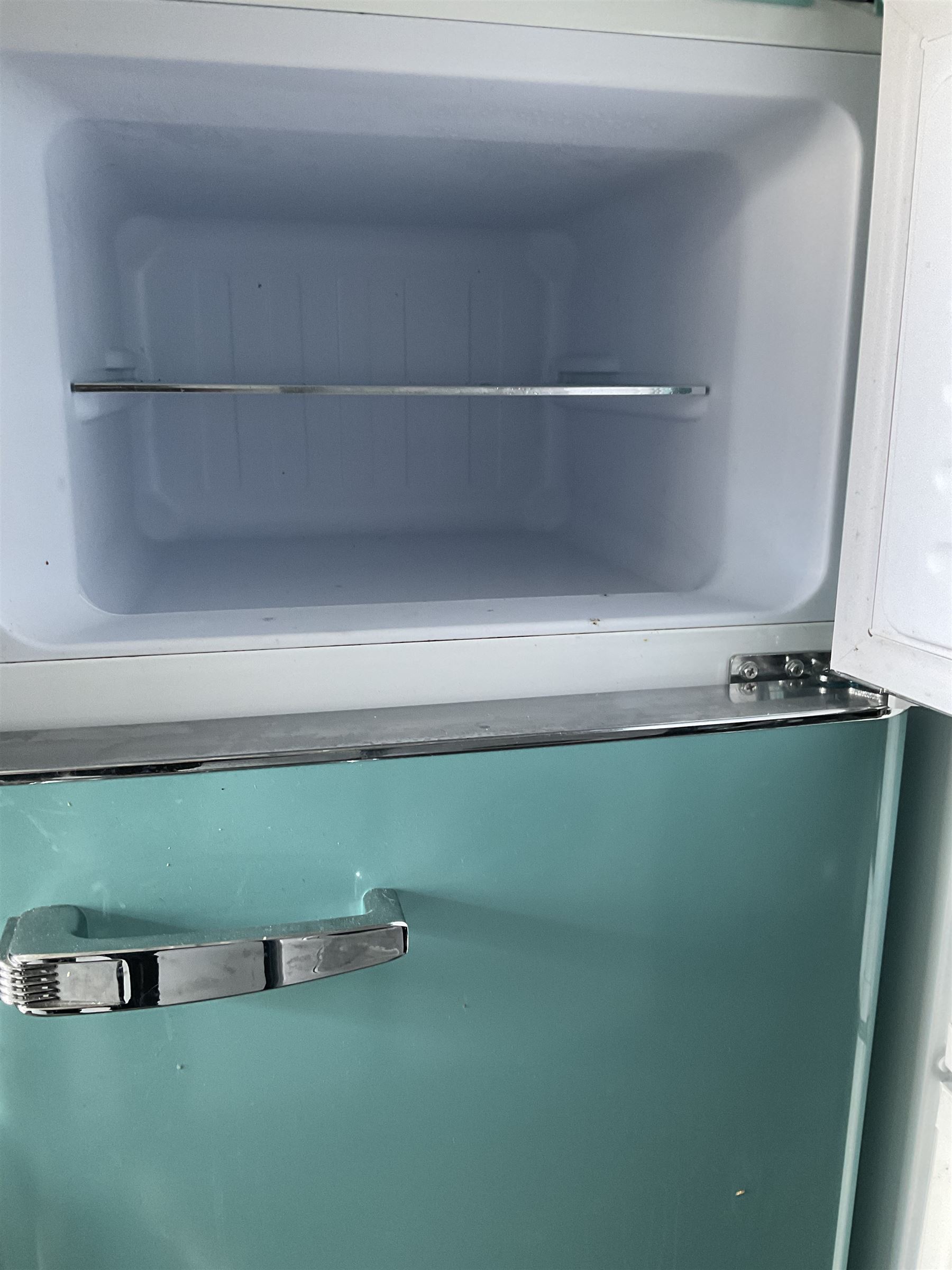 Amica - fridge freezer in light blue finish - THIS LOT IS TO BE COLLECTED BY APPOINTMENT FROM DUGGLEBY STORAGE, GREAT HILL, EASTFIELD, SCARBOROUGH, YO11 3TX