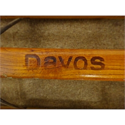  Davos traditional ash toboggan, L115cm  