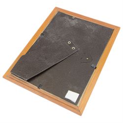 Four silkwork embroidery portraits, including two Dutch women, man smoking a pipe and a woman in period dress, all framed