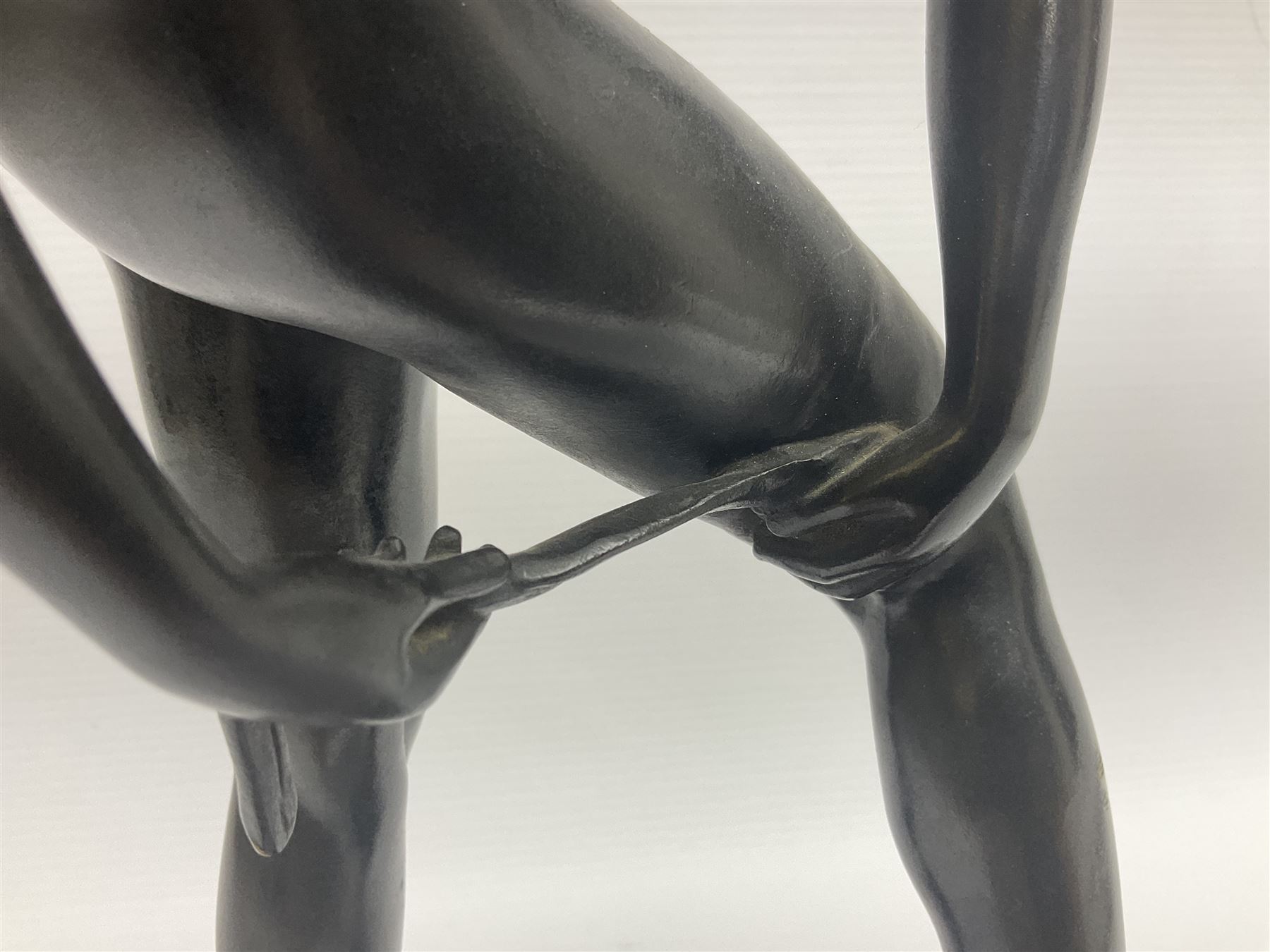 Sir Edgar Bertram MacKennal (Australian 1863-1931), Diana Wounded, bronze with black patina, signed and dated B MacKennal 1905, H37cm