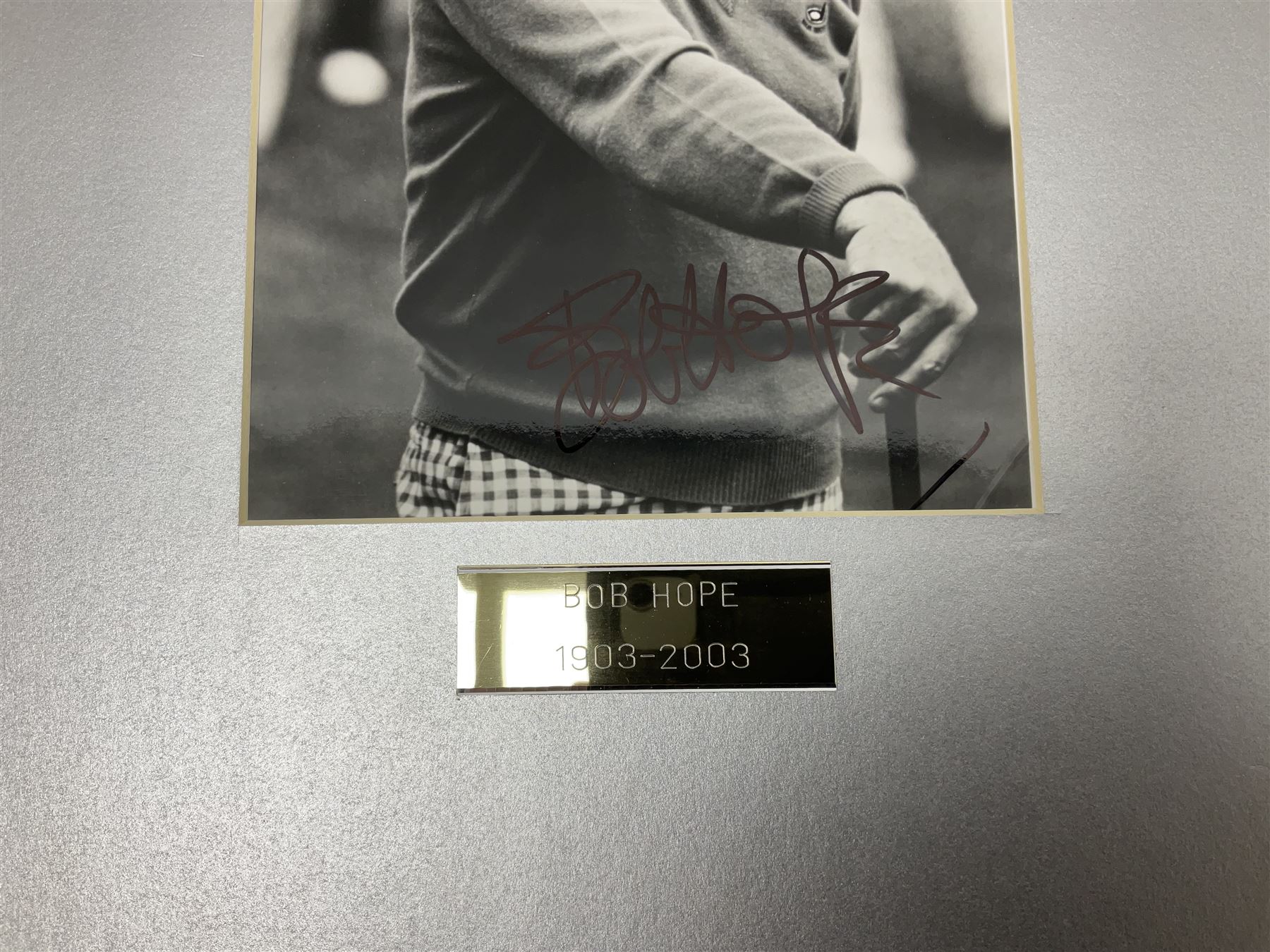 Dame Vera Lynn - collection of six signatures comprising TLS, album page and four colour photographs (including White Cliffs of Dover); signed photograph of John Mills; and signed photographs of film stars each with CoA including Bob Hope, Charlton Heston, Gene Autry, Sound of Music Julie Andrews and Christopher Plummer and Joanna Lumley