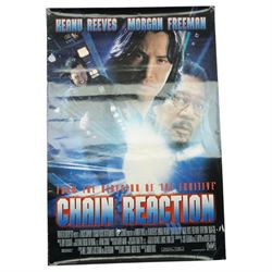 Set of four film related posters, The Full Monty 100cm x 69cm, The X Files 76cm x 100cm, Warners Bros. 91cm x 61cm, Chain Reaction 100cm x 69cm (4)