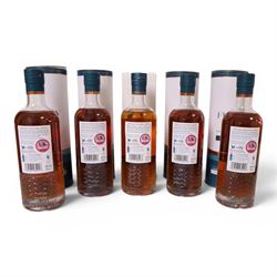 Sprit of Yorkshire Distillery, Filey Bay Sherry Cask Reserve #3 single malt whisky, 70cl 46% vol four bottles and Filey Bay Moscatel Finish Batch #2 single malt whisky, 70cl 46% vol