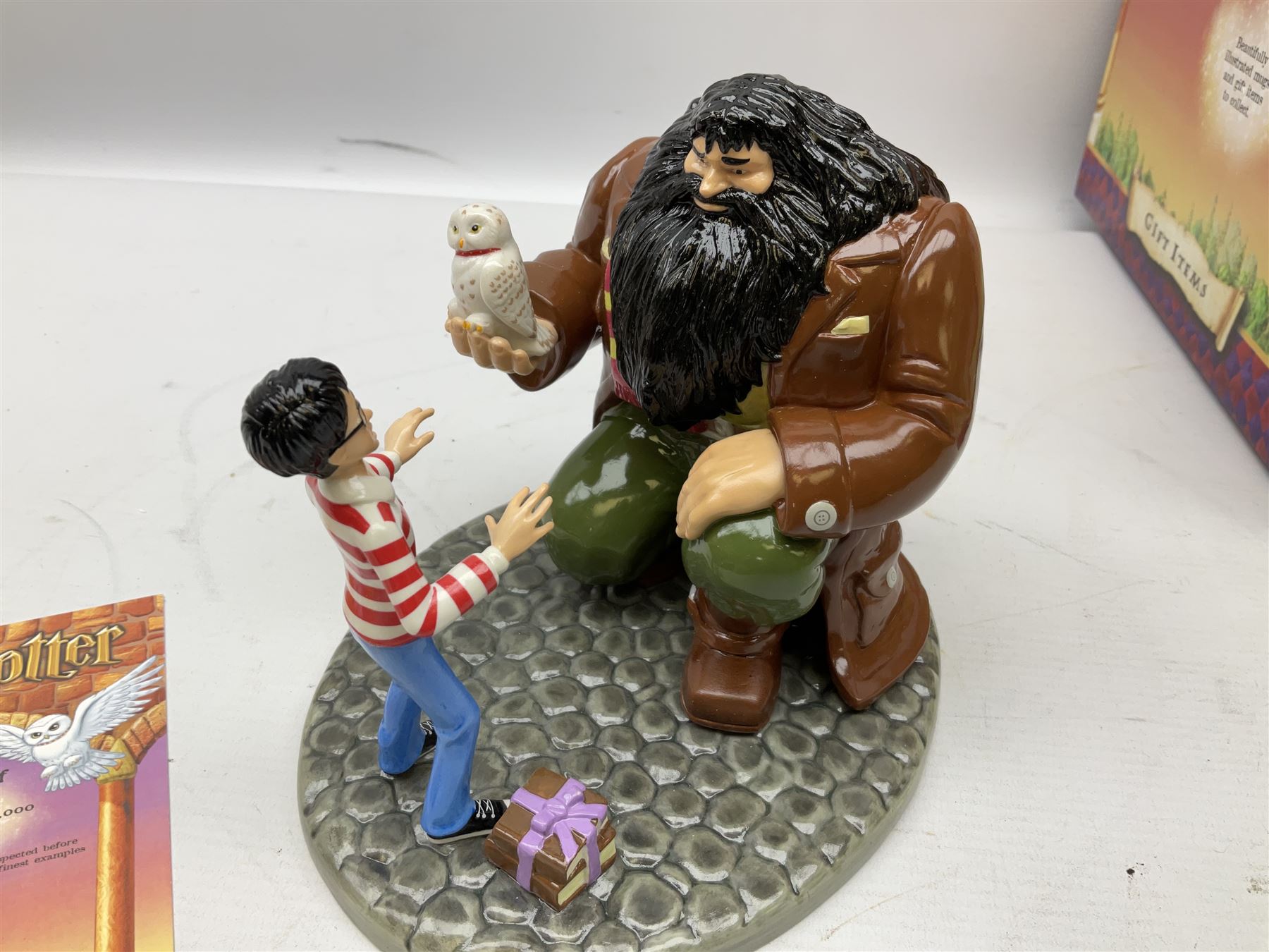 Three Royal Doulton limited edition Harry Potter groups - 'Harry's 11th Birthday' No.2967/5000; 'The Journey To Hogwarts' No.990/5000; and 'The Friendship Begins' No.3969/5000; all boxed with certificate (3)