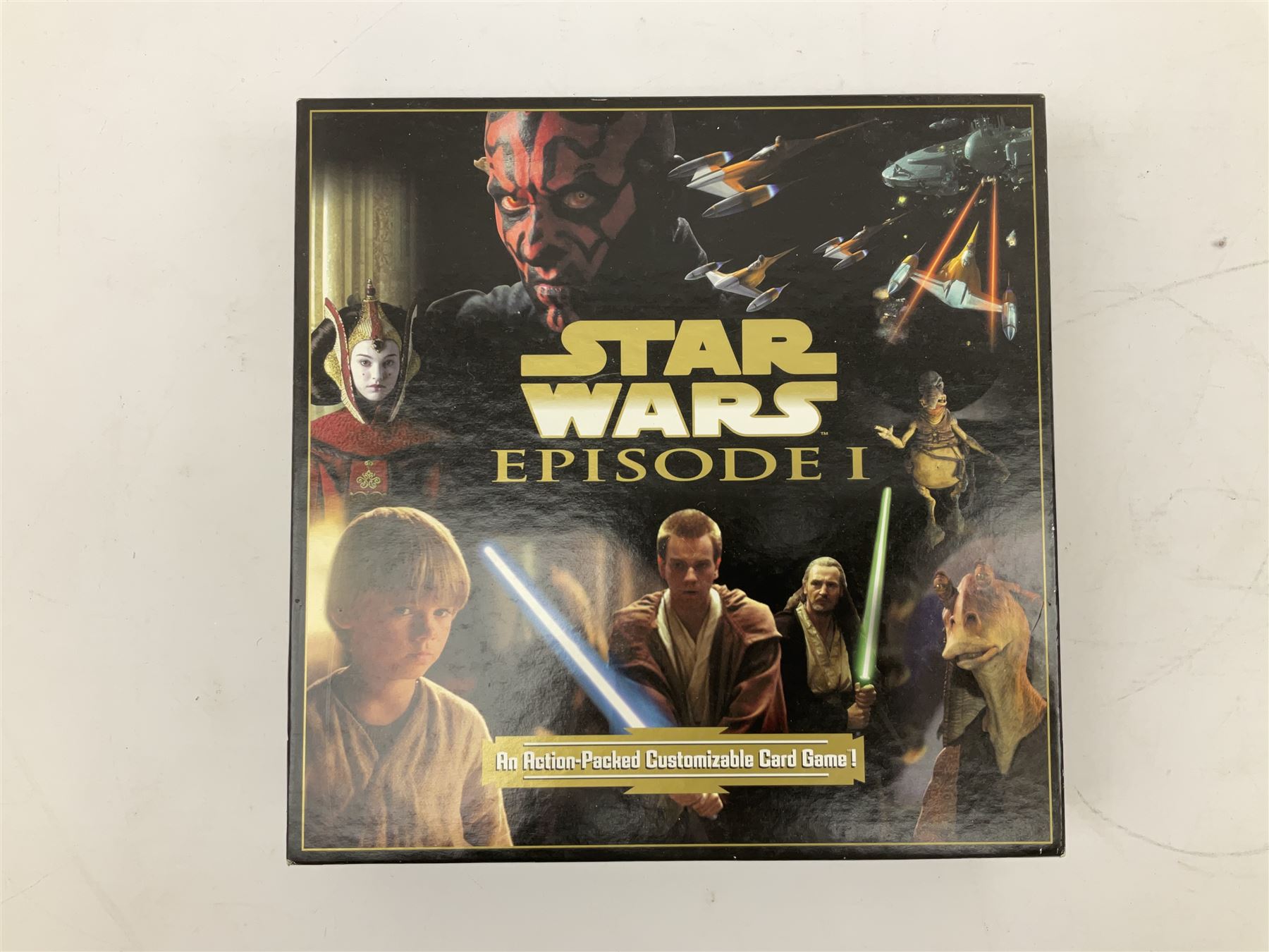 Star Wars - Disney Store The Force Awakens figurine playset, Poe's X-Wing Fighter, Snowspeeder and First Order Tie Fighter; Solo figurine set; The Last Jedi Elite Series die-cast action figure of Praetorian Guard; all mint and boxed; together with Star Wars Episode 1 card game, boxed (7)