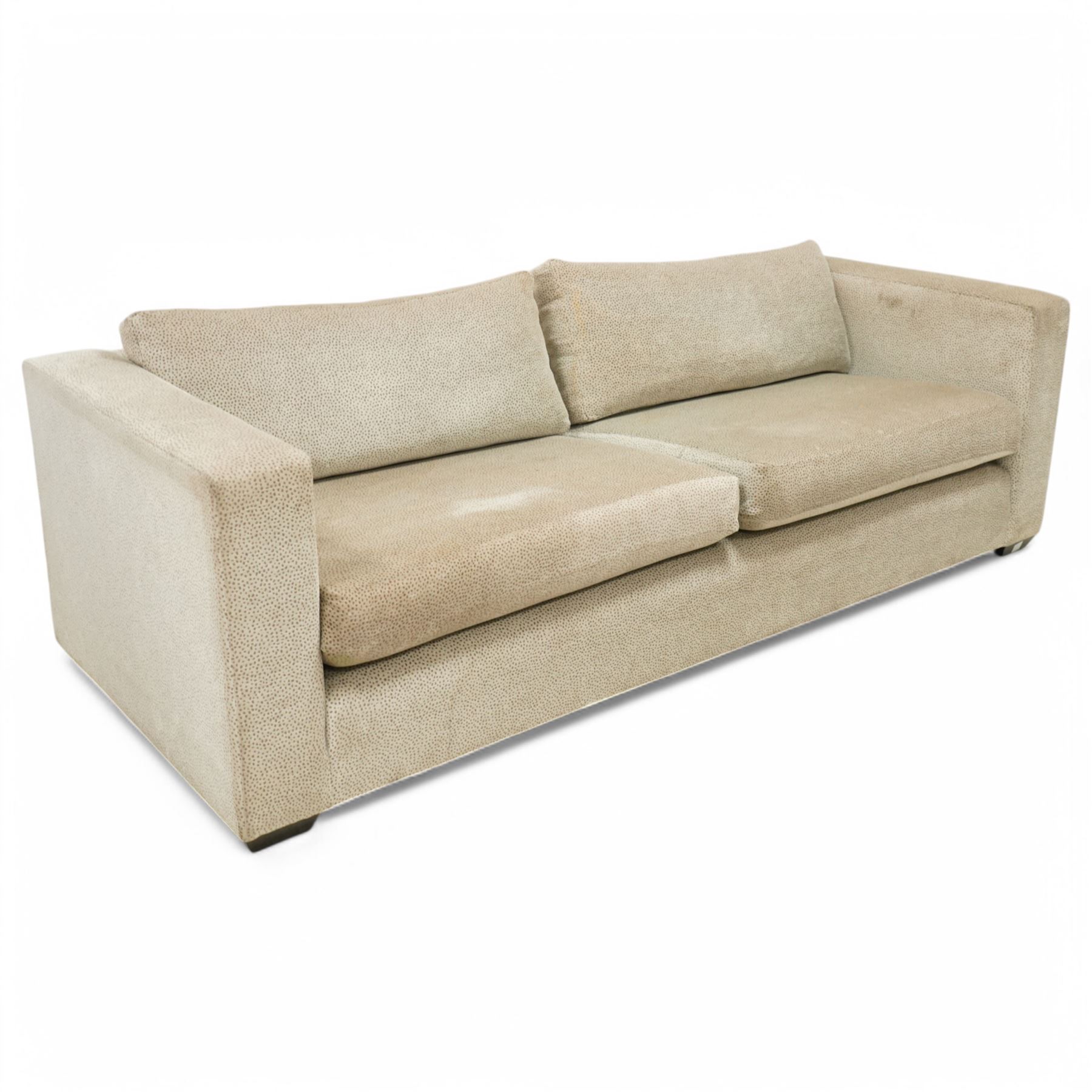 Sinclair Melson Ltd - contemporary bespoke three seat sofa, upholstered in Zimmer & Rohde fabric