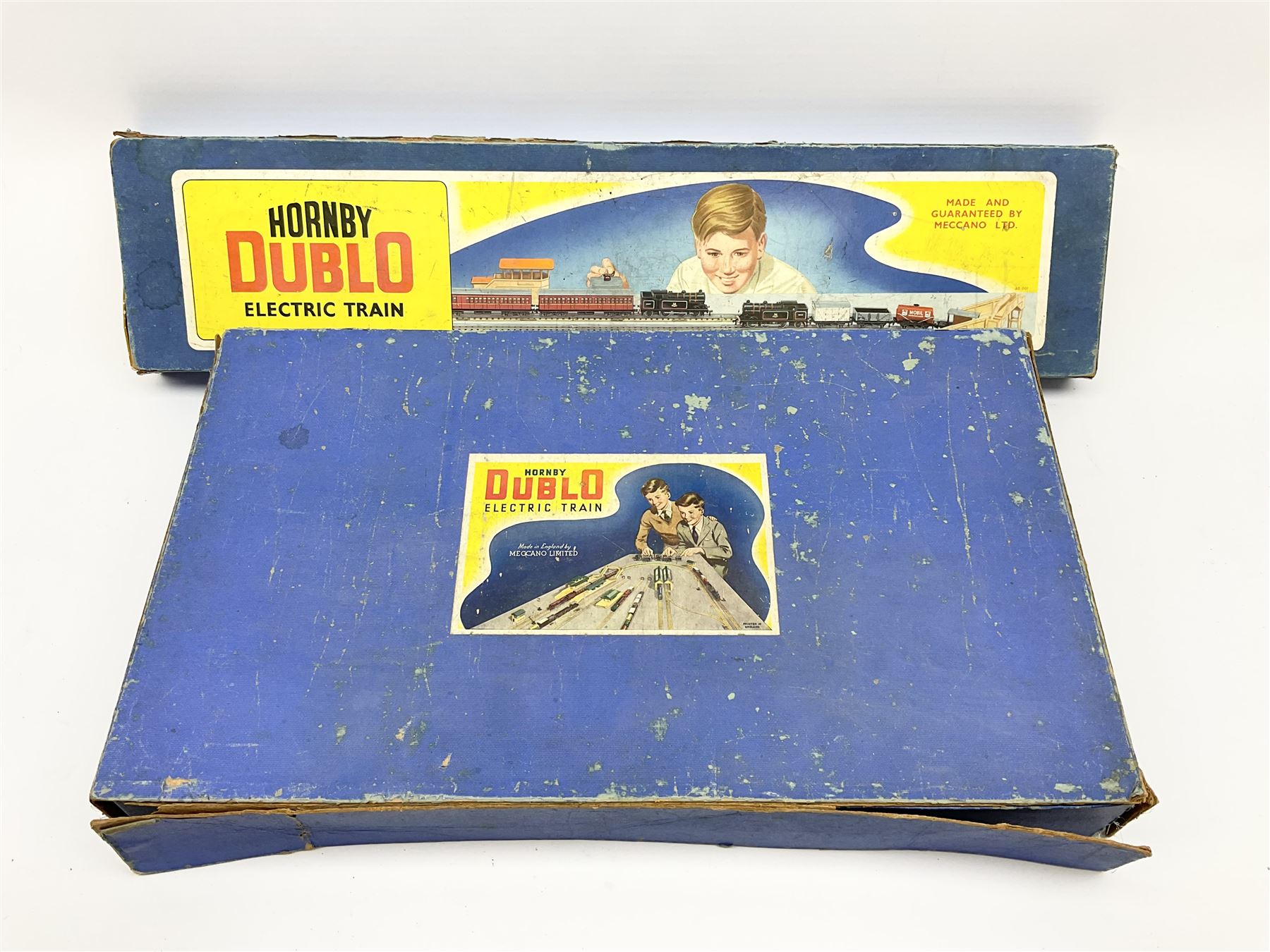 Hornby Dublo - three-rail EDP12 passenger train set with Duchess Class 4-6-2 locomotive 'Duchess of Montrose' No.46232 and tender, two coaches and one length of track, boxed; and three-rail EDP10 passenger set long box with Class N2 0-6-2 tank locomotive No.69567 and track only (2)