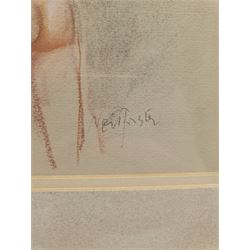Neil Forster (British 1942-2016): Female Nude, pastel signed 25cm x 18cm