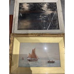 Collection of paintings in various media, artists including George Stanfield Walters, Fred Baird, Ronald Pawson, Alan Stuttle, Lila Miller, etc (14)