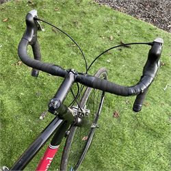 Lemond Reno retro road bike, carbon forks, 16 gears, padded brakes, Shimano gear shifters, medium frame - THIS LOT IS TO BE COLLECTED BY APPOINTMENT FROM DUGGLEBY STORAGE, GREAT HILL, EASTFIELD, SCARBOROUGH, YO11 3TX