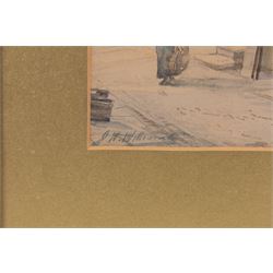 John Wynne Williams (British fl.1900-1920): Whitehead Hill and St Marys Steps, pair watercolours signed 24cm x 15cm; Austen Smith (British Early 20th Century): View towards Scarborough Castle, watercolour signed and dated 1913, 10.5cm x 17.5cm; A Smith (British Early 20th Century): Scarborough Harbour Scenes, pair watercolours signed 22cm x 34.5cm (5)