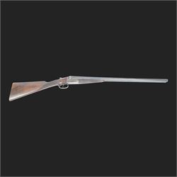 William Cashmore 12 bore, double trigger, boxlock ejector side by side double barrel shotgun with 71cm (28