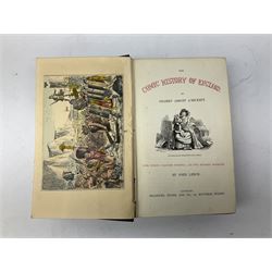  G A. A'Beckett: The comic history of England by with coloured etchings and woodcuts by John Leech and J.M: Peter Pan in Kensington Gardens, illustrated by Arthur Rackham