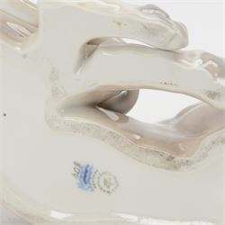 Royal Copenhagen recumbent lioness, no.804, with printed marks beneath H16cm