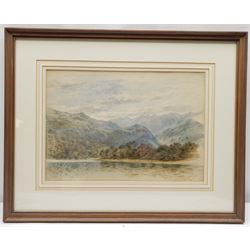 Thomas 'Tom' Dudley (British 1857-1935): 'Ullswater Head', watercolour signed titled and dated 1879, 24cm x 34cm