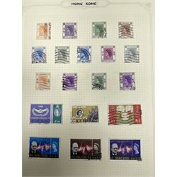 Hong Kong Queen Victoria and later stamps, including 1874-1902 postal fiscal stamps, various King Edward VII issues including one dollars, China overprints etc, housed on pages