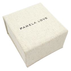 Pamela Love 14ct gold ruby and recycled coral mini Hera pomegranate pendant necklace