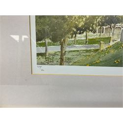 After Ken Burton (northern British 20th century); 'Scarborough Yorkshire' and 'York Minster', pair limited edition colour prints signed in pencil (2)