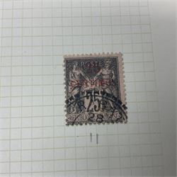 Stamps including British occupation of Italian Colonies overprints, French Morocco stamps with Tanger overprints, surcharges etc, housed in two albums