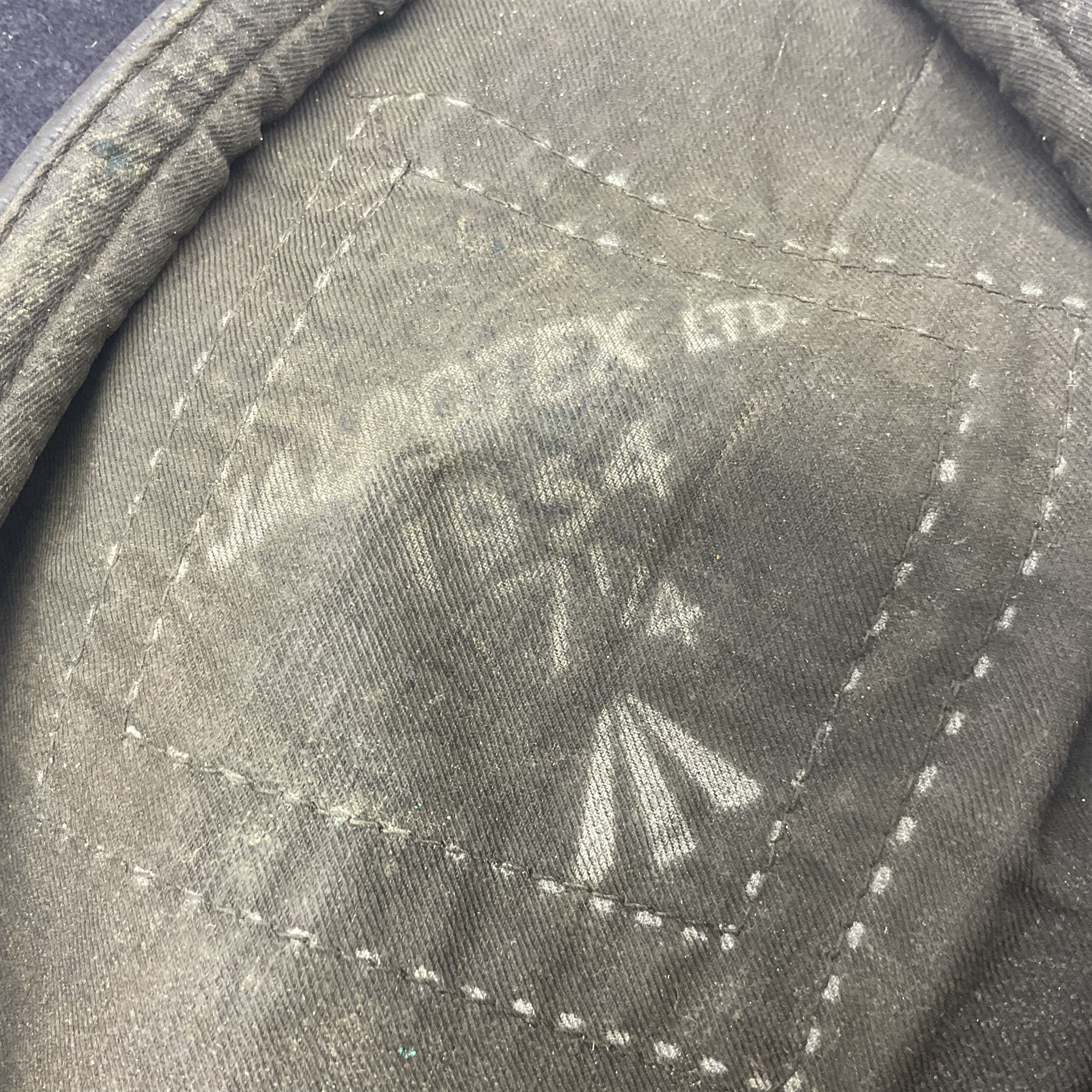 Collection of nineteen British Army booklets 1940s - 1970s including Small Arms Training 1944, various Infantry Training, Cadet Training Manual 1978, Signal Training, Commander's Aide Memoires etc; 1950s blue beret with Yorks Brigade badge; part travelling toilet set in cloth roll; all contained in pine box with webbing straps