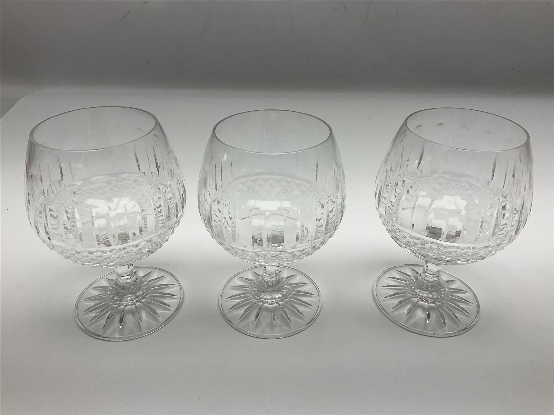 Set of six Waterford Colleen brandy glasses, H13cm