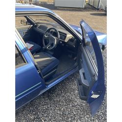 M941 LOH - Peugeot 205 1.6L injection Mardi Gras, five door hatchback, 36,000 miles, blue, V5 present, 2 x keys, runner

Alternative buyers premium of 10% + VAT applies. - THIS LOT IS TO BE COLLECTED BY APPOINTMENT FROM DUGGLEBY STORAGE, GREAT HILL, EASTFIELD, SCARBOROUGH, YO11 3TX