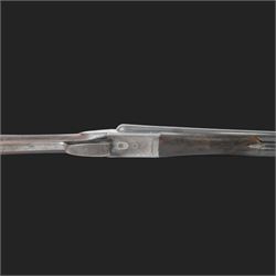 William Cashmore 12 bore, double trigger, boxlock ejector side by side double barrel shotgun with 71cm (28