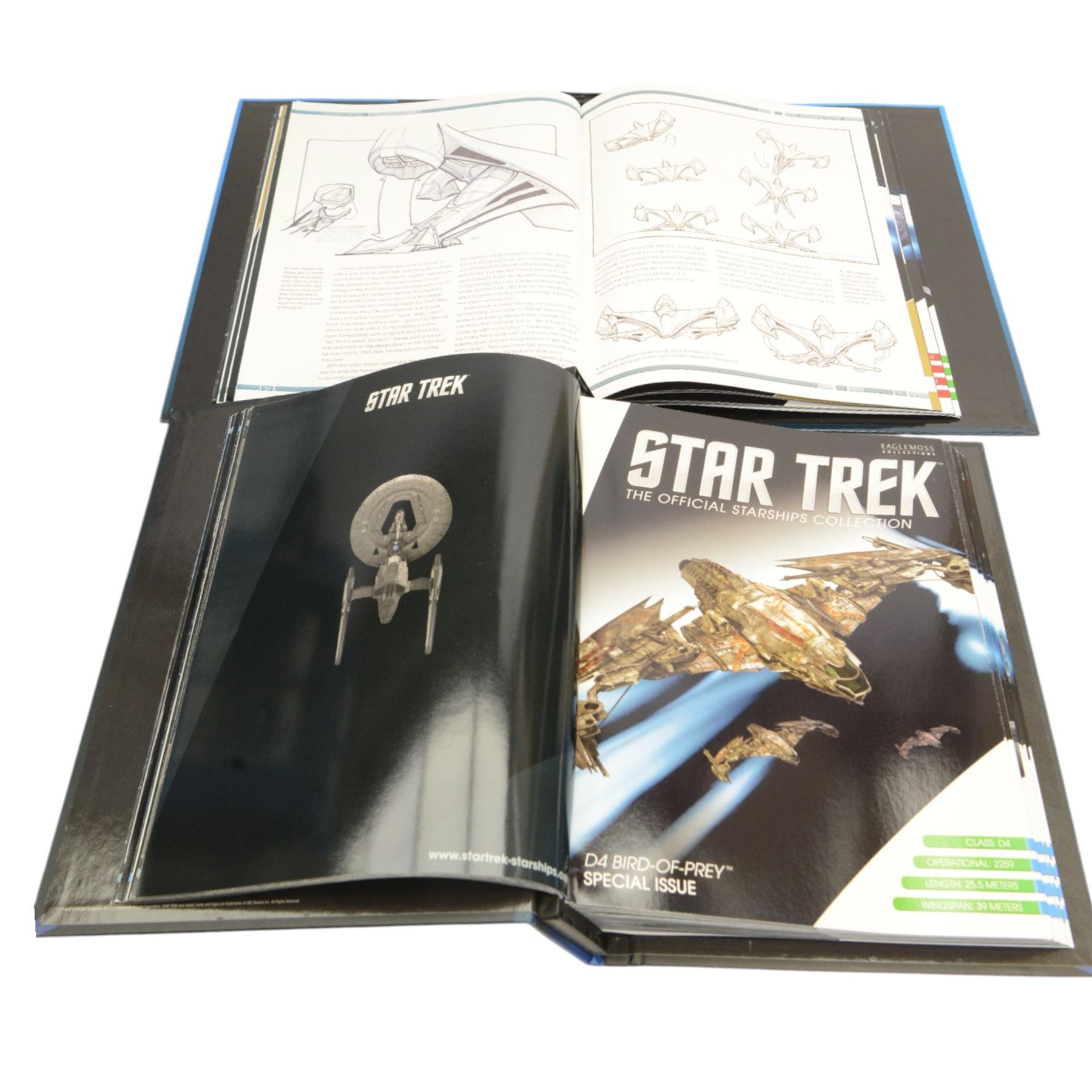 Twenty-three Eaglemoss 'Star Trek The Official Starship Collection' Special Edition starships, to include two Hero Collector Gold Editions USS Enterprise NCC-1701-d and USS Enterprise NCC-1701, all boxed and with accompanying magazines housed in folders 