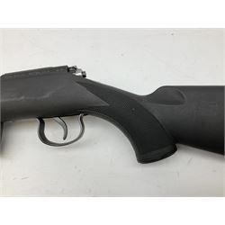 Puma Rifles Hunter bolt-action .22 Long Rifle the 36cm shortened barrel threaded for sound moderator, plastic synthetic stock, serial no.1050840 L83.5cm FIREARMS CERTIFICATE REQUIRED OR RFD