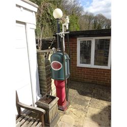 Vintage cast iron petrol pump - THIS LOT IS TO BE COLLECTED BY APPOINTMENT FROM DUGGLEBY STORAGE, GREAT HILL, EASTFIELD, SCARBOROUGH, YO11 3TX
