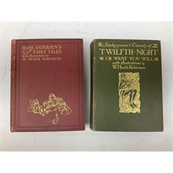 Shakespeare, William: Shakespeare's Comedy of Twelfth Night, or What You Will, illustrated by William Heath Robinson, Andersen, Hans Christian: Hans Andersen's Fairy Tales, illustrated by William Heath Robinson, Barrie, J.M: Peter Pan in Kensington Gardens, illustrated by Arthur Rackham, Sitwell, Sacherverell: Dance of The Quick and the Dead' and Johann Wolfgang von Goethe. Iphigenie auf Tauris