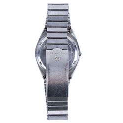 Continental silver fob watch stamped 935, together with Swiss Hofman clock, Seiko and rotary watch 