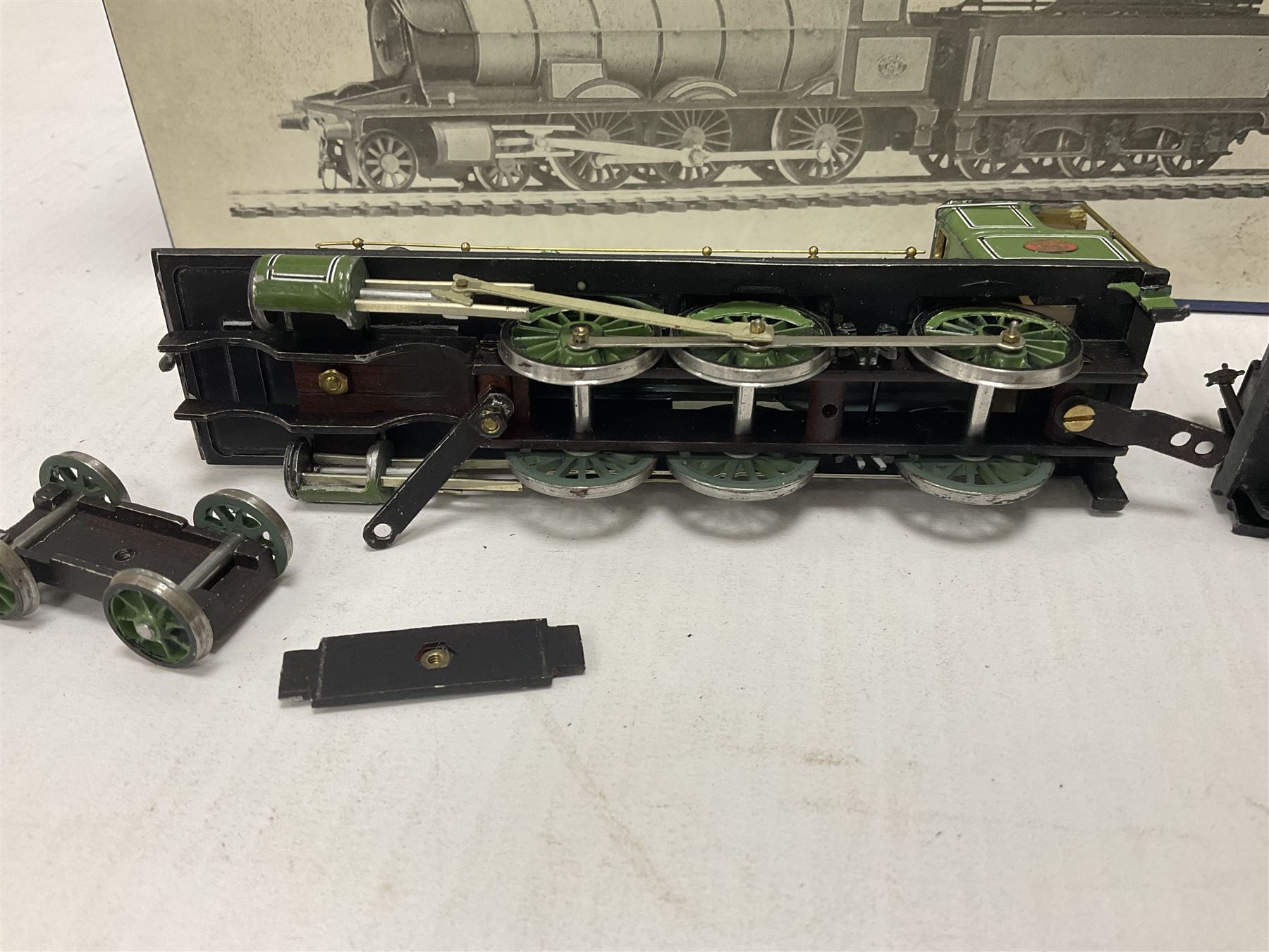 DJH Models - two kit built ‘00’ gauge models comprising K8 CR LMS BR Class 439 0-4-4T no.15189 locomotive in crimson and HR/LMS Jones Goods 4-6-0 no.103 locomotive and tender in HR green; in original boxes 