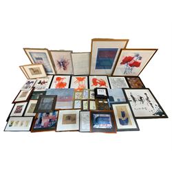 Large collection of modern prints, to include Klimt, Rennie Mackintosh, Rothko, etc