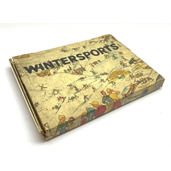  Wintersports ski game by Gibson, with six painted metal figures, instructions and six player's cards, boxed  