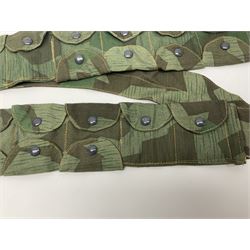 WW2 German Luftwaffe Parachutist's camo bandolier; stamped 0/0510/0052 1943