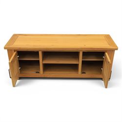 Contemporary oak media or television unit