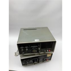 Two Yaesu Musen FRG-7 communications receivers, both untested
