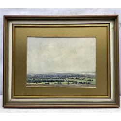 Dennis Scott Clark (British 1920-?): 'The Severn Valley', watercolour signed, titled verso 24cm x 33cm