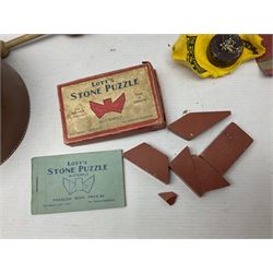 Silver and mother of pearl folding fruit knife together with a similar silver folding button hook, 19th century surgical knife in tortoiseshell cases by Krohne & Sesemann and three Hohner harmonicas, quantity of vintage child's games and toys to include cards, puzzles and misc, Rudyard Kipling, Wood's Illustrated Natural History, Twenty Poems from Rudyard Kipling First published in 1918 Methuen & Co Ltd, London, 1958 Observer cutting etc 