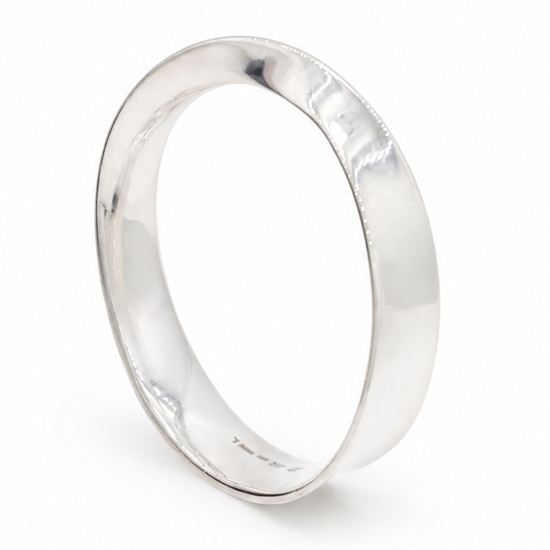 Georg Jensen silver Mobius bangle designed Vivianna Torun, No. 206