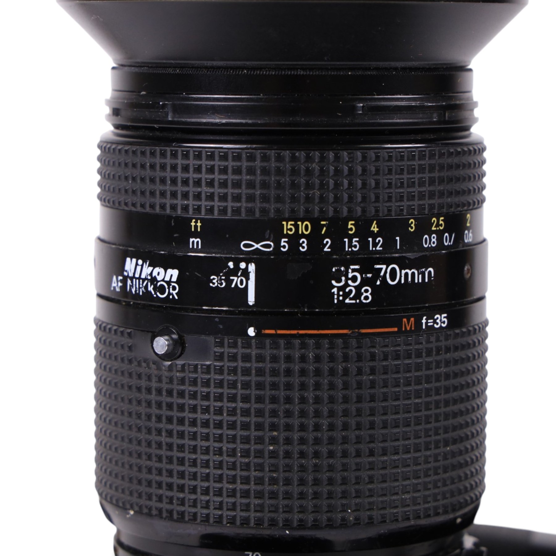 Nikon D80 camera, serial no. 2017183, with Nikon AF Nikkor 1:2.8 35-70mm lens, serial no. 312406, with Sigma carry case