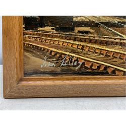 Ivan Lilley (British 1932-): Flying Scotsman, oil on board signed 55cm x 70cm 