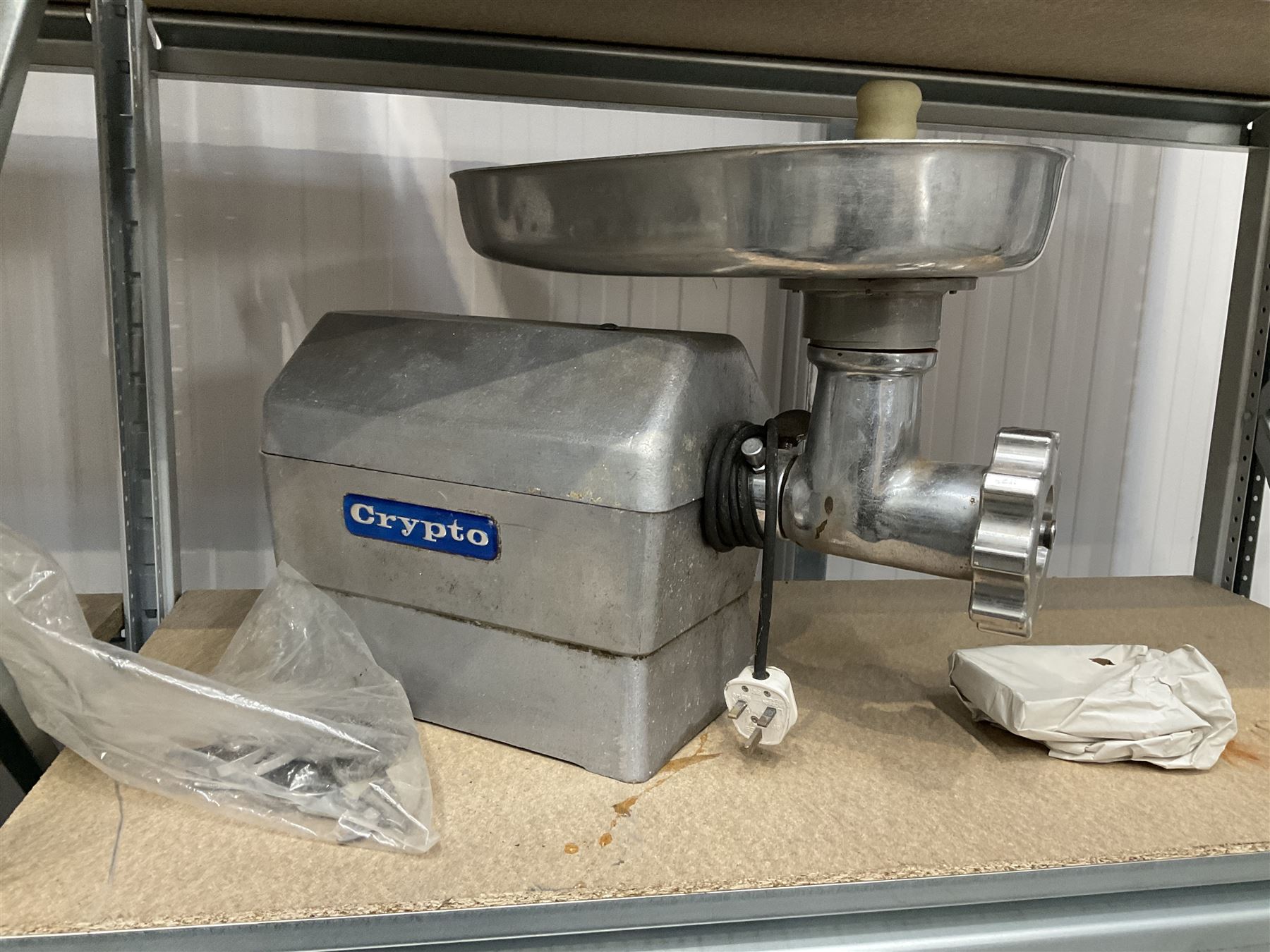 Crypto commercial meat grinder with attachments  - THIS LOT IS TO BE COLLECTED BY APPOINTMENT FROM DUGGLEBY STORAGE, GREAT HILL, EASTFIELD, SCARBOROUGH, YO11 3TX