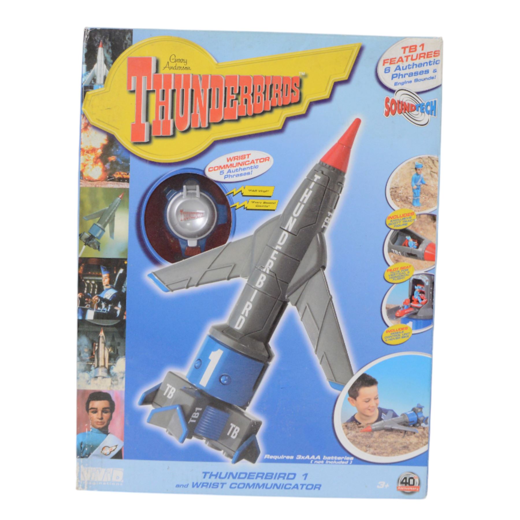 Three Vivid Imaginations Thunderbirds vehicles, comprising Thunderbird 1, Thunderbird 2 with Thunderbird 4, The Mole and Firefly and Thunderbird 3, all boxed