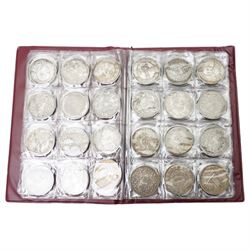 Folder containing various Chinese coins 