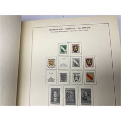 German and World stamps, including Bavaria, German States, WWII Germany etc,    various Queen Elizabeth II 1972 Silver Wedding stamps etc, housed in albums, folders and loose, in one box